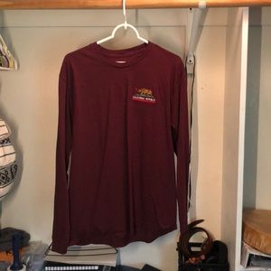 California Republic Maroon Long-Sleeve T-Shirt